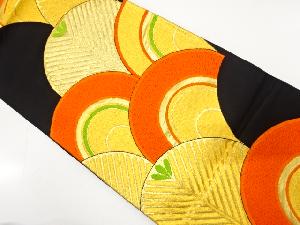 アンティーク　青海波に若松模様織り出し袋帯（材料）